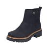 Stiefelette RIEKER "Rieker Stiefelette Lederimitat", Damen, Gr. 42, schwarz, Lederimitat, casual, Schuhe