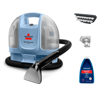 BISSELL Wasch-Sauger "SpotClean Mini Select, leicht & klein, starke Saugleistung, Dual-Tank", blau (hellblau), B:25cm H:30,8cm T:34cm, Nass-Trocken-Sauger, 12.5kPa, reinigt Flecken auf Teppich, Polster, Autositz Image
