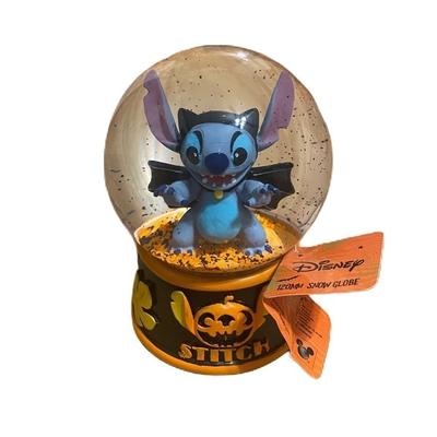 Disney Holiday | Disney Stitch Halloween Snow Water Globe New Orange Black Decoration | Color: Blue/Orange | Size: Os