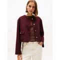 Tommy Hilfiger Jacke "DF WOOL BLEND REG" Damen RED, Gr. 34, Wolle, Jacken outdoor