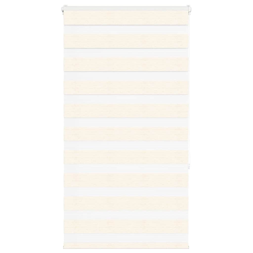 vidaXL Doppelrollo Marmorbeige 90x150 cm Stoffbreite 85,9 cm Polyester Image