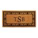 Wayland 3-Letter Monogrammed Coco Door Mat - 24" x 39" - Frontgate