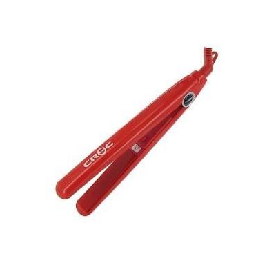 Turboion Turboion Baby Croc Professional Dual Voltage Mini Travel Flat Iron, Red, 5/8 Inch
