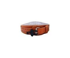 Schiek Sports 6" Power Leather Lifting Belt in Natural Leather S-L2006 Size: XL (40" - 45")