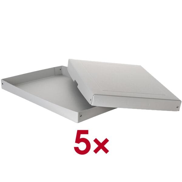 Falken Archiv-Box »PURE Box PRO DIN A3 40mm« 32/44/4 cm 5 Stück weiß, 32x4x44 cm Image