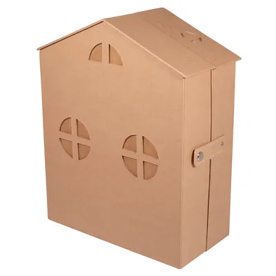 Adventskalender Haus aus Pappmaché, 24 x 12,4 x 30,2 cm Image