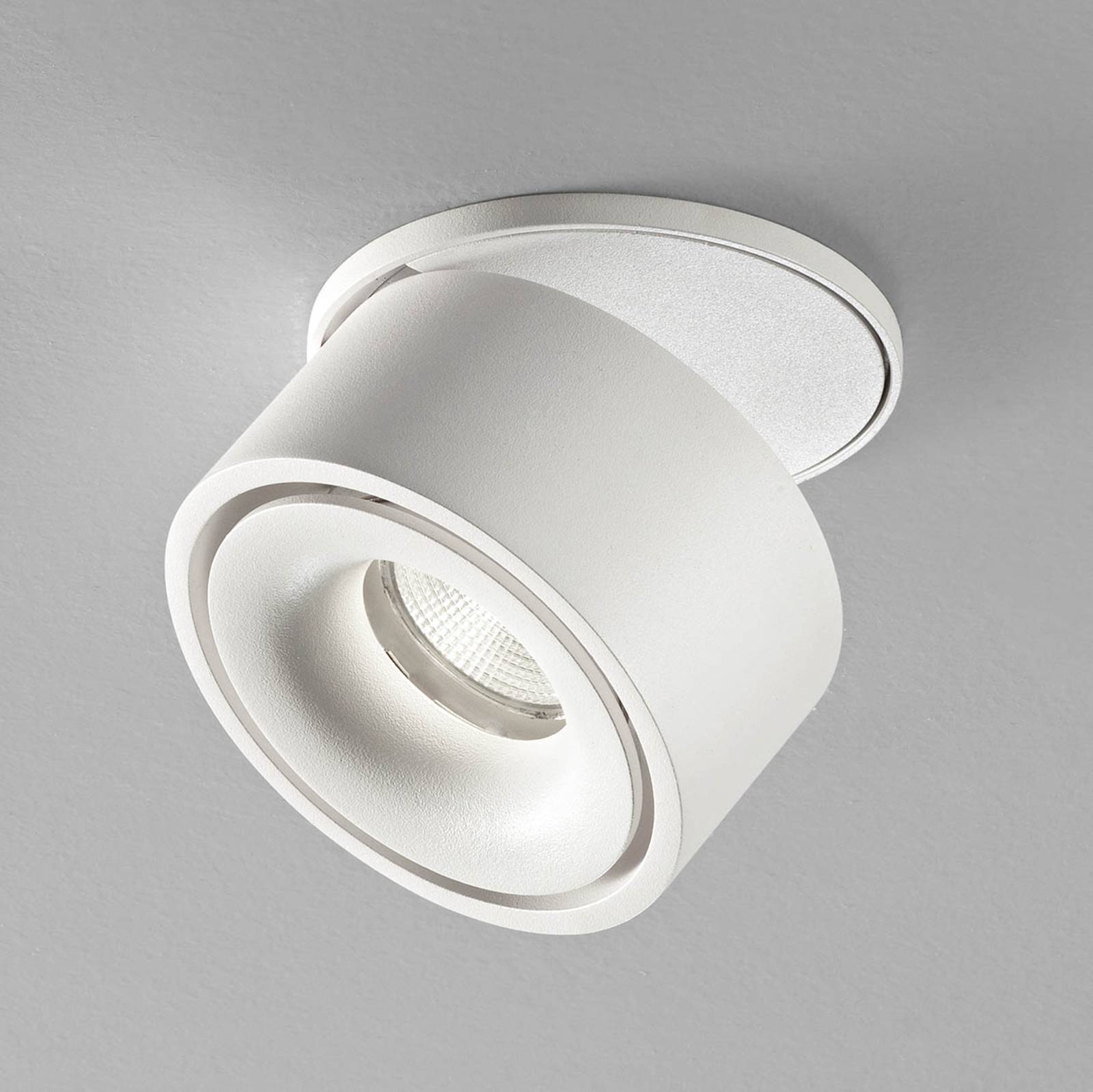 Egger Licht DLS LED-Einbauspot Clippo EP, schwarz-gold 3.000K dimmbar, schwarz, für Arbeitszimmer / Büro, Aluminium, Modern, Downlights