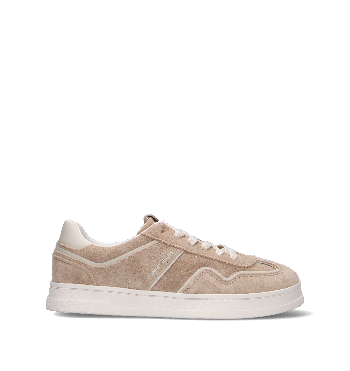 TOMMY HILFIGER JEANS Sneaker donna beige in suede
