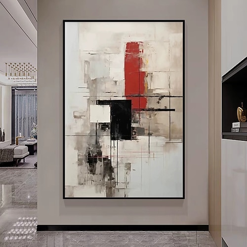 Mintura handgefertigte strukturierte abstrakte Ölgemälde auf Leinwand, moderne Wandkunst, Raumdekoration, Bild für die Inneneinrichtung, gerolltes, rahmenloses, ungedehntes Gemälde Image