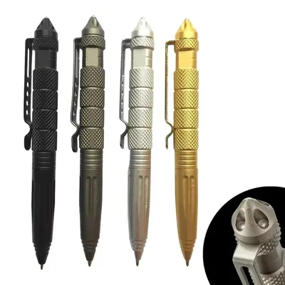 Multifunctional Tactical Pen High Quality Steel Anti Skid Portable Self Defense Pen Security Tool Emergency Glass Breaker Pen