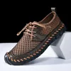 Heißer Sommer Mesh männer Schuhe Mode Atmungsaktive Männer Casual Schuhe Handgemachte Flache Waten Schuhe Outdoor Männer Turnschuhe Große Größe 38-48