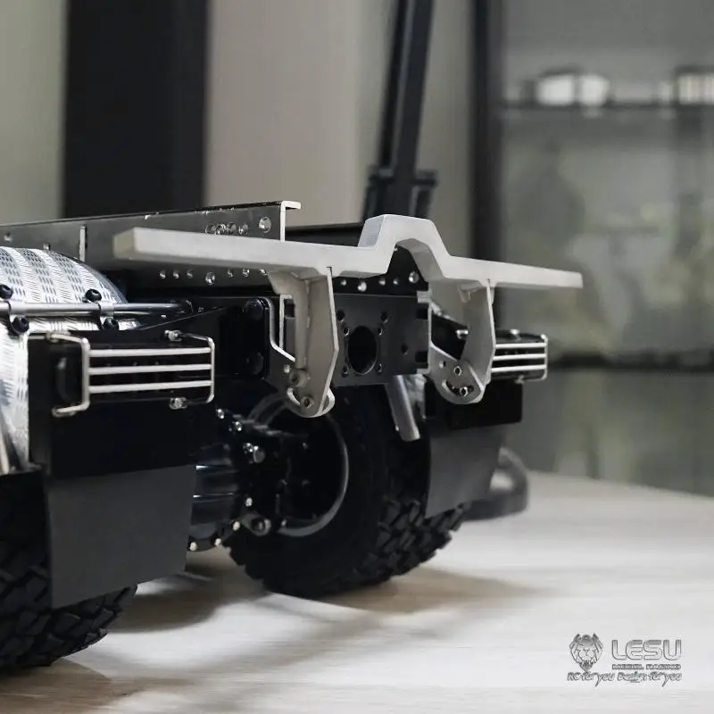 LESU 1/14 Tamiya Truck Muldenkipper Heavy Duty Trailer Roll-off Truck Heckstoßstange H-1303 Image
