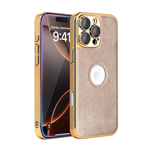 Handy Hülle Handyhüllen Für iPhone 16 15 14 Pro Max Plus 13 Pro Max Rückseite Unterstützt kabelloses Laden Stoßfest Retro TPU PU-Leder Image