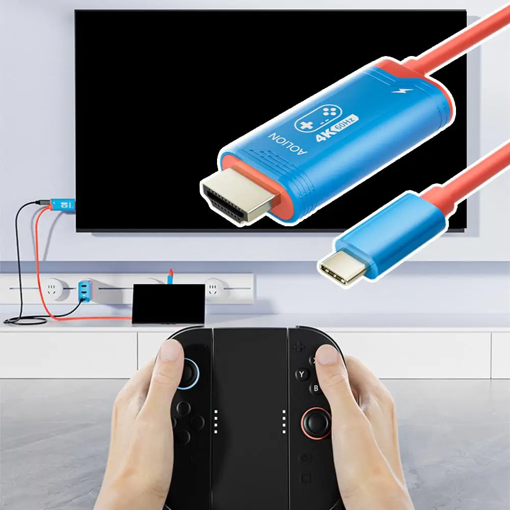 2 m Universal-Projektionskabel für Switch 2 Host-Bildschirm-Projektionskabel HD HDMI-Projektion Universal-Bildschirm-Projektionskabel Image