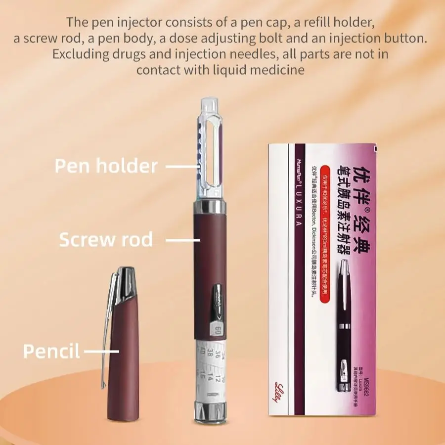 Stift Klassisches Modell Generation Spritze Insulin-Injektionsstift Ergo Youban Pen Diabetikerprodukte Blutzuckereinspritzung für Diabetes Image