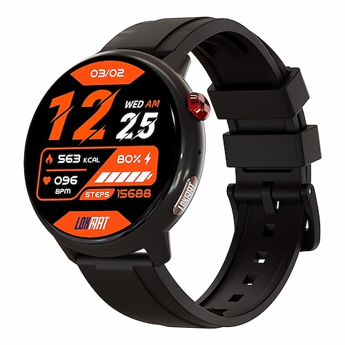 LOKMAT SKY GT Smartwatch 1.43 Zoll 4G LTE Mobilfunk-Smartwatch 3G 4G Bluetooth Schrittzähler Anruferinnerung Aktivitäts-Tracker Kompatibel mit Android iOS Damen Herren GPS Langer Standby
