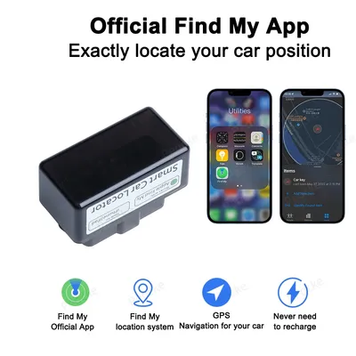 Mini-GPS-Tracker für Auto, OBD2-Locator für Apple Find My ITag, OBD-GPS-Monitor, Tracker, Fahrzeug, Anti-Verlust, kostenlose App