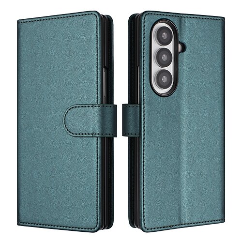 Handy Hülle Handyhüllen Für Samsung Galaxy Z Fold 7 Rückseite Ständer Kartenfach Stoßfest Retro TPU PU-Leder Image