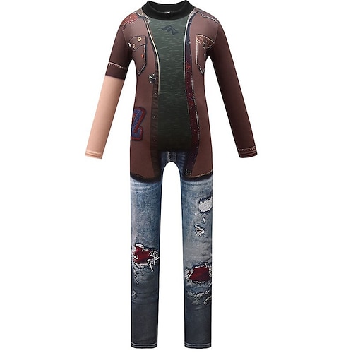 Zombie Herr Zedd Zentai-Anzüge Kostüm Film Cosplay-Kostüm for Herren Jungen Kinder Erwachsene Halloween Maskerade Leistung Halloween Image