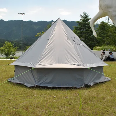 Bell Tent Rain Cover Protector with Stove Jack and Roof Vents for Camping,Waterproof Glamping Bell Tent Rain Fly with Stove Jack