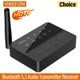 Adattatore audio 2 in 1 Bluetooth 5.3 aptX/HD/LL Trasmettitore ricevitore stereo wireless Aux R/L da 3,5 mm Collegare due dispositivi Bluetooth
