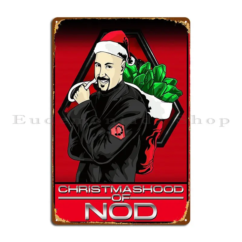 Command And Conquer Brotherhood Of Nod Kane Weihnachten Tiberium Metallplakette Poster Kino Gedrucktes Wandbild Blechschild Poster