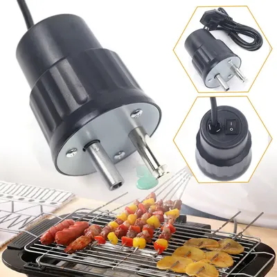 Grillmotor Elektrogrill BBQ Gasgrill Barbecue Spieß Gartengrill 220V Saugnapf Schwein