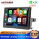 Wireless Android Auto Carplay portatile da 7 pollici autoradio lettore video multimediale MP5 stereo schermo IPS telecamera posteriore Bluetooth