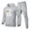 King Print felpa con cappuccio da uomo abbigliamento sportivo casual alla moda primavera e autunno jogging pullover abbigliamento sportivo pantaloni sportivi