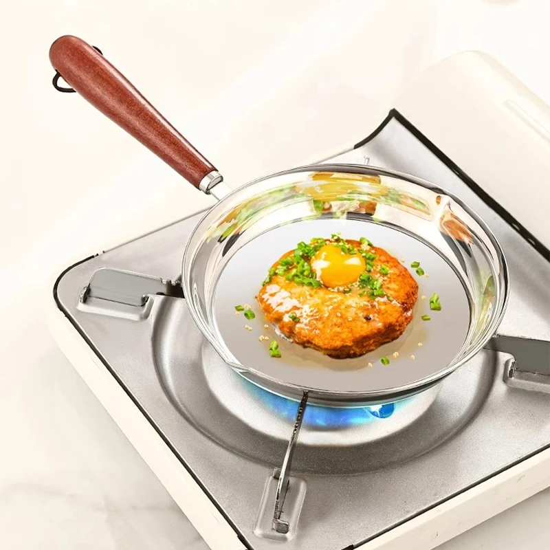 316 Edelstahl Öltopf Ei Bratpfanne Mini Suppe Milch topf Kochtopf brüh festes Küchen werkzeug Kochgeschirr Zubehör Image