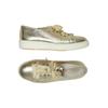 Santoni Damen Sneakers, Gr. 39, gold, Leder