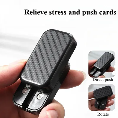 Magnetic Push Card Mechanical Slider Pushing Plate Coin EDC Stress Reducing Toys Relieve Stress Antistresse Fidget Adults