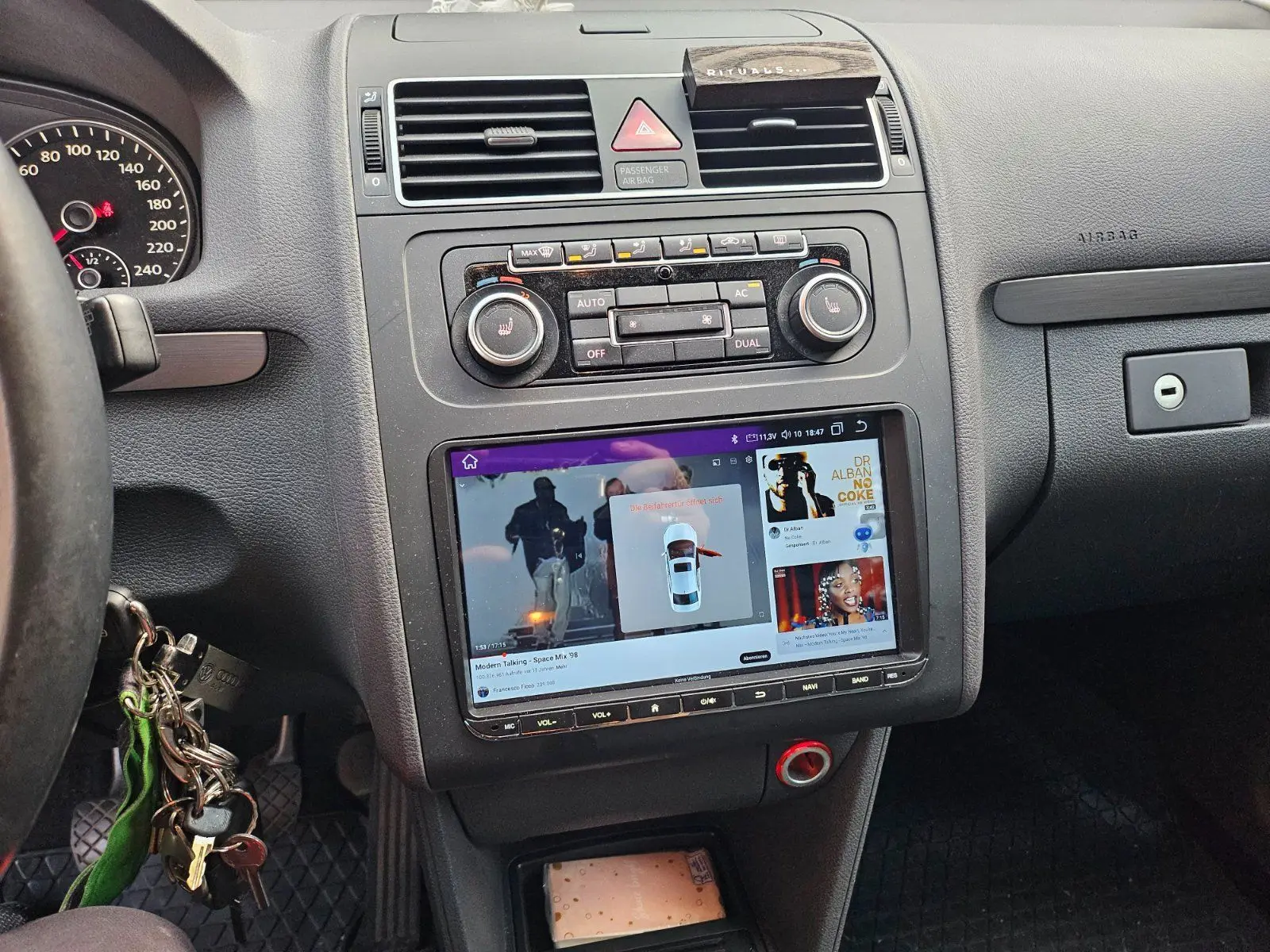 Wireless Carplay Car Multimedia Android Radio for VW Volkswagen Touran 1 1T 2 2003-2015 9" Stereo 2Din Autoradio GPS Navigation