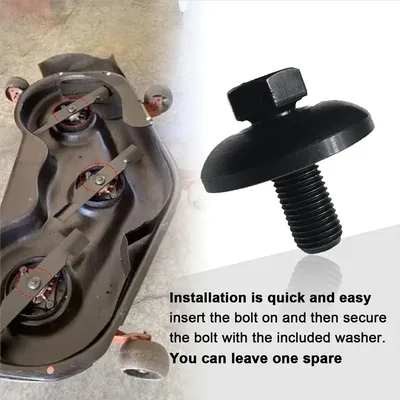 ABCA-Lawn Mower Parts 4Pcs Blade Bolt & Washer For Craftsman Mower/Tractor Blade Bolt With Cupped Washer 532193003