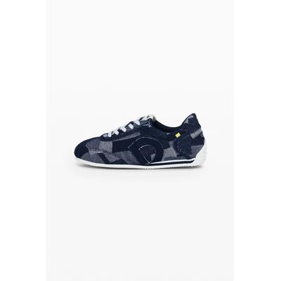 Denim patchwork sneaker