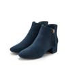 Stiefelette LASCANA, Damen, Gr. 38, blau, Obermaterial: 100% Textilmaterial. Futter: 100% Textilmaterial. Decksohle: 100% Lederimitat. Laufsohle: 100% Synthetik, casual, Schuhe, Stiefel, Boots mit bequemem Blockabsatz VEGAN