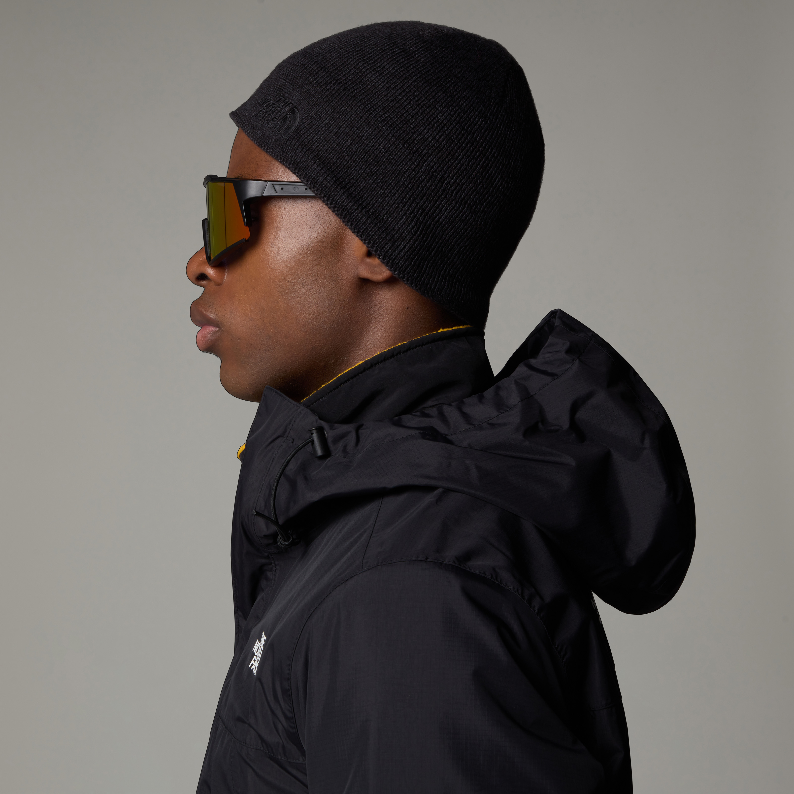 Beanie THE NORTH FACE "JIM BEANIE", Herren, schwarz (tnf schwarz heather), Obermaterial: 80% Polyester, 20% Wolle, Mützen Beanie, aus Wolle und recyceltem Polyester, sportlicher Stil