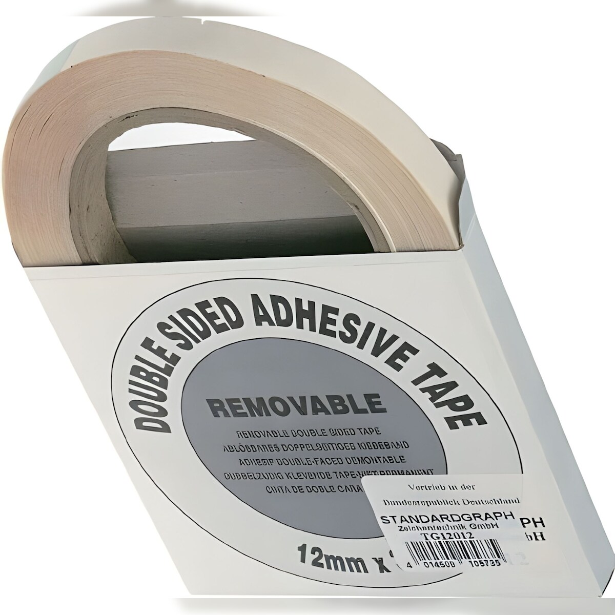 Standardgraph Doppelseitiges Klebeband 12 mm x 33 m, ablösbar Image
