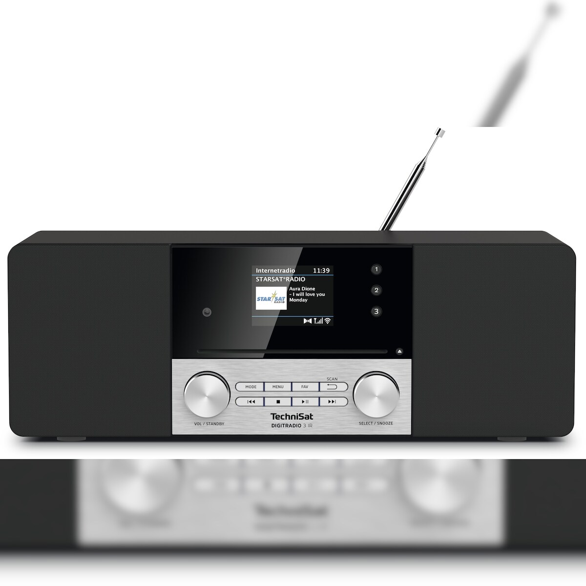 TechniSat DigitRadio 3 IR Tragbar Digital Schwarz, Silber Image