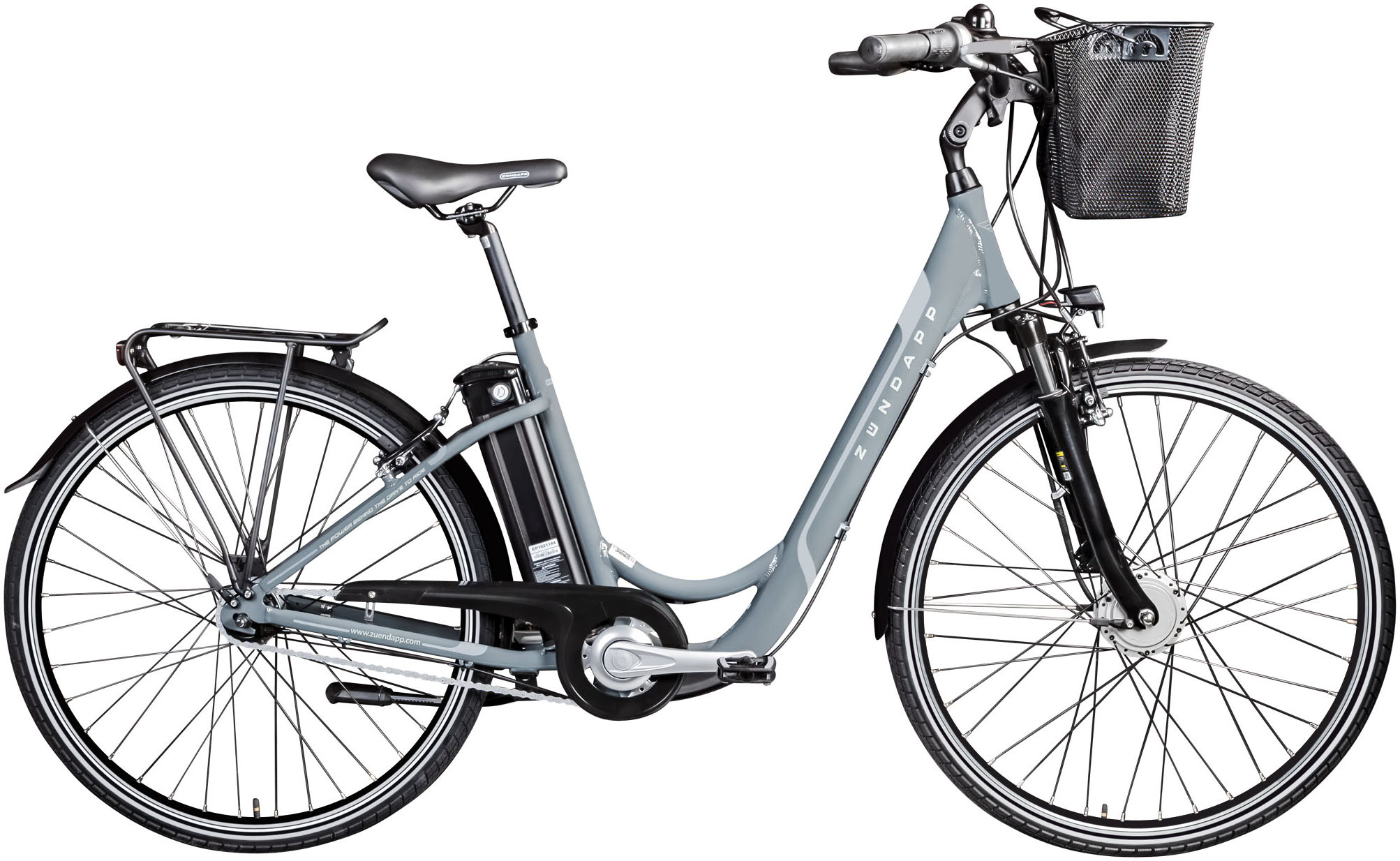 E-Bike ZÜNDAPP "Z517" Gr. 48, grau (basaltgrau), Elektrofahrräder, 48cm, 28 Zoll (71,12cm), E Bike Damenfahrrad 28 Zoll 155 - 190 cm mit 7 Gang Nabenschaltung Image