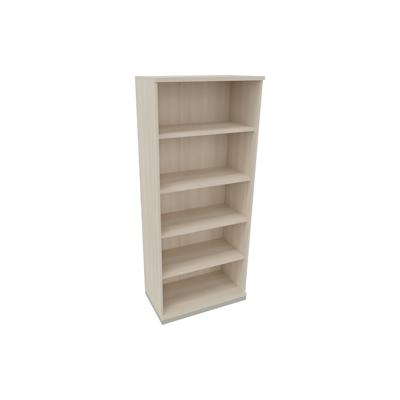 Soennecken Regal 5OH B800xT442xH1869mm Silberaluminium/Akazie hell Image