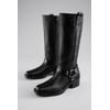 Stiefel ANISTON SHOES, Damen, Gr. 38, Normalschaft, schwarz, Lederimitat, modisch, Schuhe, Bikerstiefel mit Innen-Reißverschluss - NEUE KOLLEKTION
