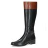 Stiefel CAPRICE, Damen, Gr. 40, Normalschaft, braun (schwarz, braun), Nappaleder, klassisch, Schuhe, Blockabsatz, Langschaft-Stiefel in Reiteroptik