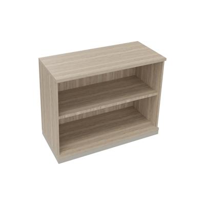 Soennecken Regal 2OH B1000xT442xH781mm Silberaluminium/Eiche Natur Image