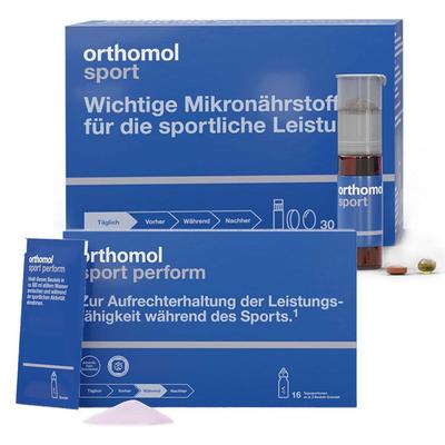 Orthomol Sport Trinkfläschchen/Tabl./Kaps.Kombip.ORTHOMOL perform Granulat 1 St Set Image