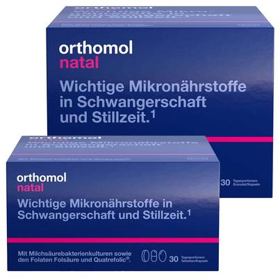 Orthomol Natal Granulat und Tabletten / Kapseln 30+30 St Kombipackung Image