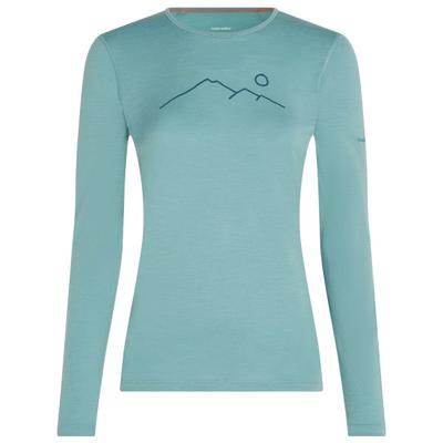 Icebreaker - Women's Merino 200 Oasis L/S Crewe Rainer Ridge - Merinounterwäsche Gr S türkis Image