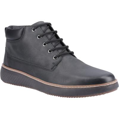 Hush Puppies Kian Leder Herren Schwarze Stiefeletten Image