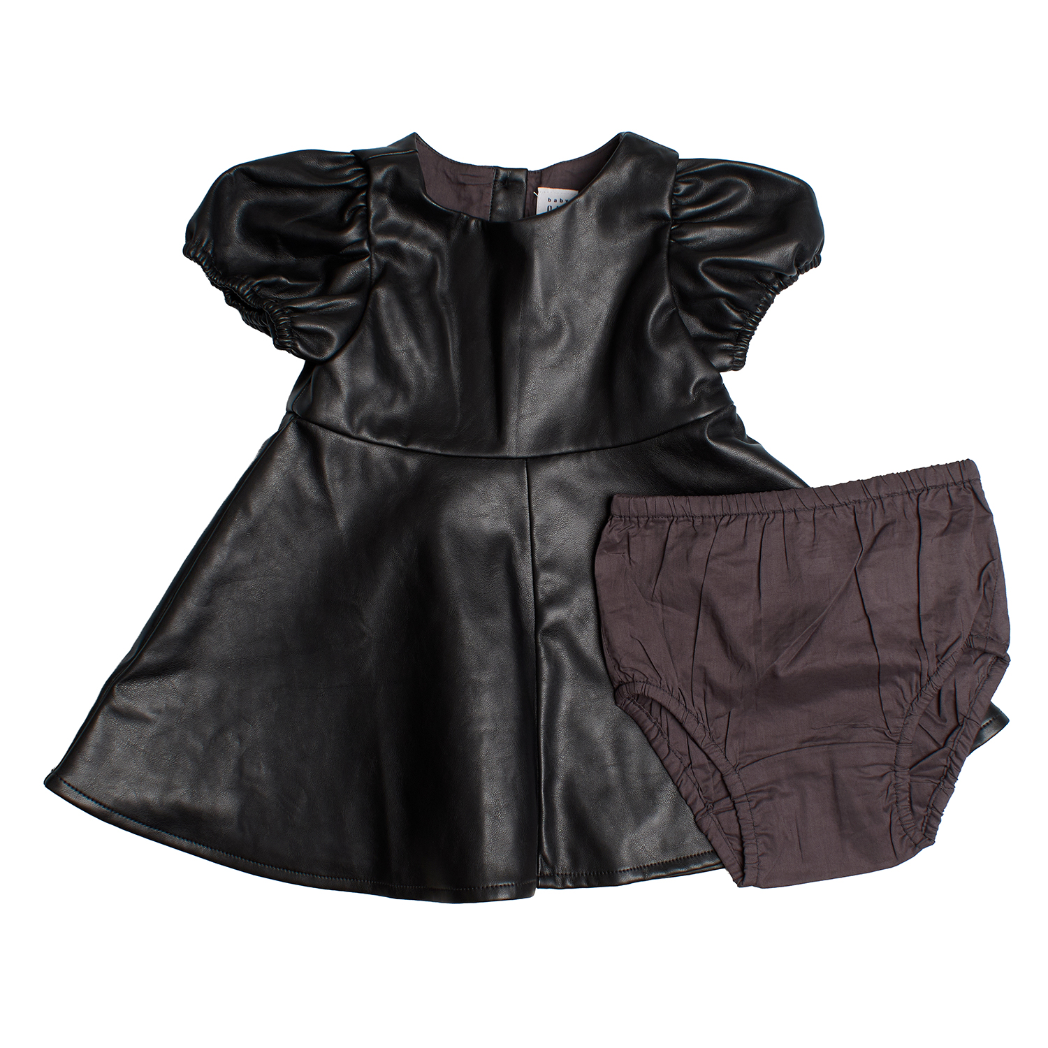 Kunstlederkleid mit passendem Höschen 783401 für Baby-Mädchen Image