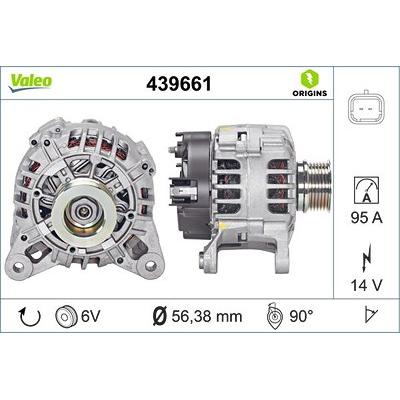 Valeo Generator [Hersteller-Nr. 439661] für Dacia, Renault Image